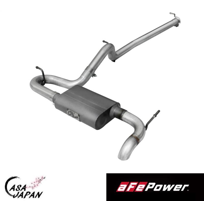 aFe ジープ ラングラー JK V6 3.8L 3.6L 2ドア 2007~2018年 エキゾースト マフラー SCORPION アルミメッキスチール ターンダウンチップ エーエフイーパワー +BS
