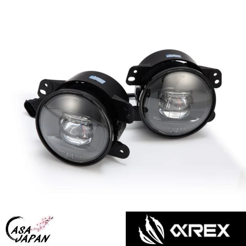 Alpha Rex クライスラ PT クルーザー 300 ダッジ マグナム チャージャー ハマー H1 H2 ジープ コマンダー グランドチェロキー コンパス レネゲード ラングラー TJ JK JL グラディエーター JT LED プロジェクターフォグ ランプ ライト アルファレックス +BS