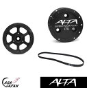 ALTA ミニ クーパーS R50 R52 R53 W11B16A L4 1.6L S JCW GP 2002~2008年 +22hp 純正サイズ軽量 クランク プーリー + 純正サイズより-17% スーパーチャージャー プーリー + ベルト セット アルター MINI +BS