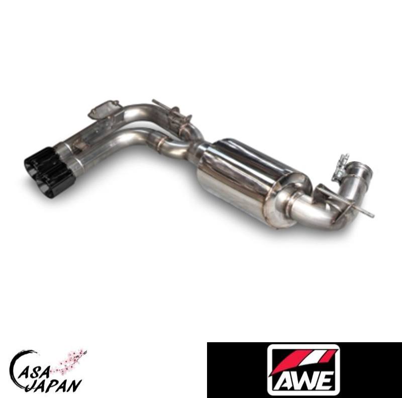 AWE BMW F3X 328i 330i 428i 430i AT/MT 2WD/AWD 2.0L B48/N20/N26 2016年〜 馬力+13hpアップ!! アクセルバック エキゾースト マフラー ステンレス ブラックチップ TOURING 税込み！送料込み！AWE チューニング +BS
