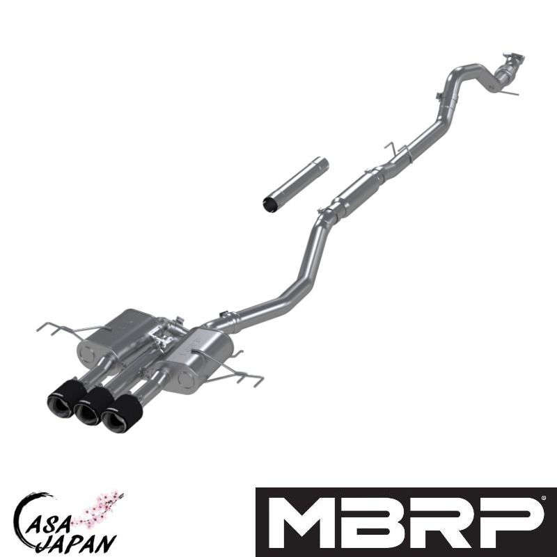 MBRP アキュラ ホンダ インテグラ タイプS DE5 2.0L K20C1 ターボ 2024年~ マフラー エキゾースト T304ステンレス カーボンチップ バルブ付き ACTIVE +BS