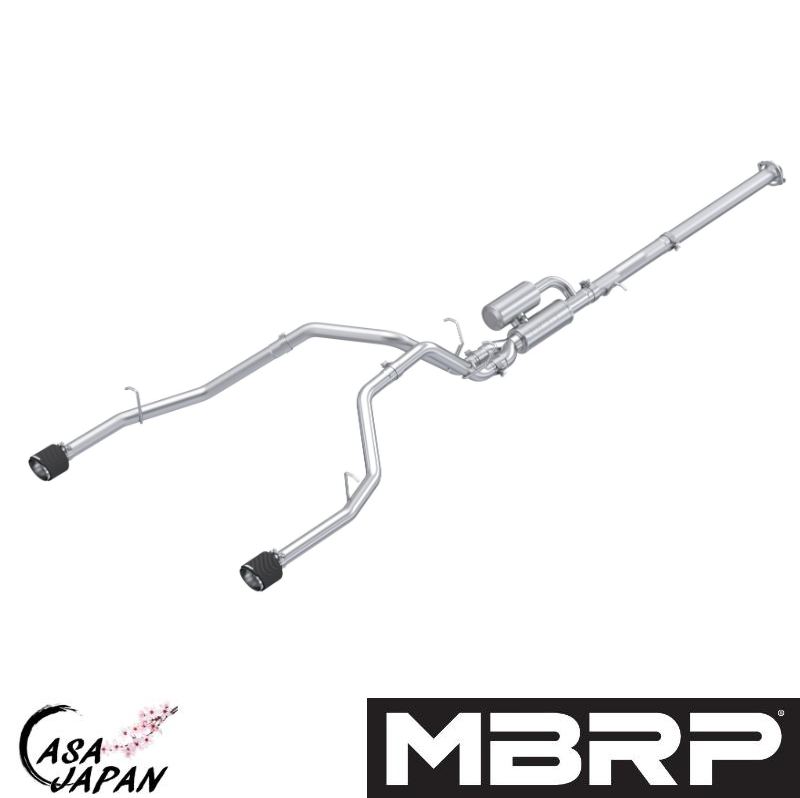 MBRP ダッジ ラム 1500 3.0L I6-TT SST SOエンジン 2025年〜 マフラー エキゾースト T304ステンレス カーボンチップ ブラック STREET +BS