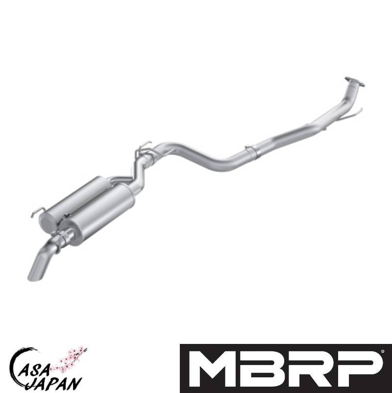 MBRP トヨタ タコマ N400 2.4L T24A-FTS ターボ 2024年~ エキゾースト マフラー アルミメッキ鋼 STREET ターンダウン出口 +BS(2)