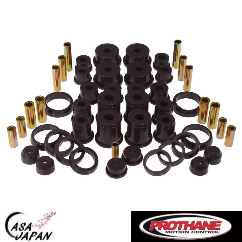 PROTHANE ジープ チェロキー グランドチェロキー 2WD 4WD 1984~2001年 強化 ウレタン ブッシュ トータル キット アメリカ製 輸入商品 プロタン +BS フロントコントロールアーム トラックバー リアスプリング