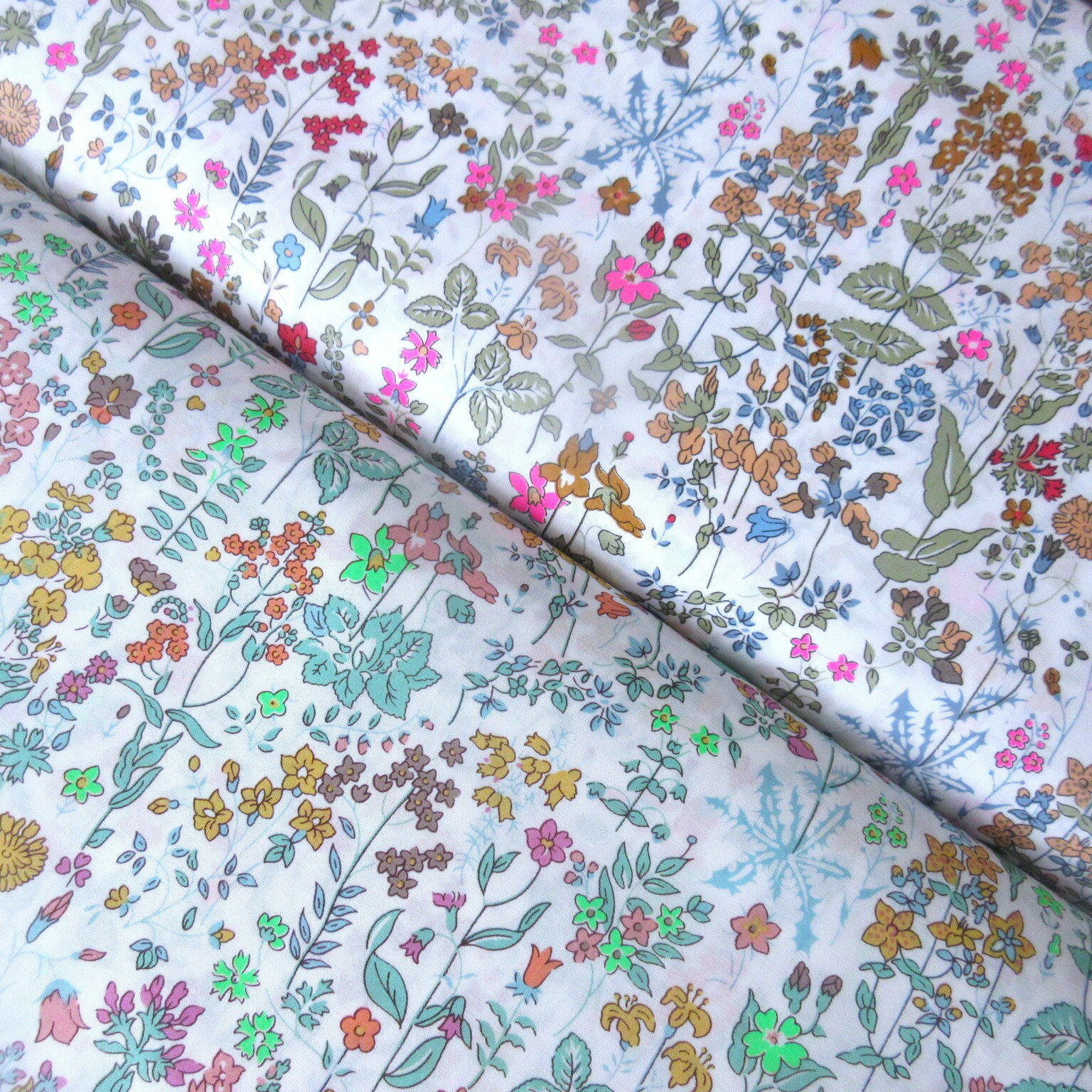 Rakuten - リバティプリント生地 Neon Fields(ネオンフィールズ) 国産タナローン Liberty Fabrics 50cm単位 【新入荷】