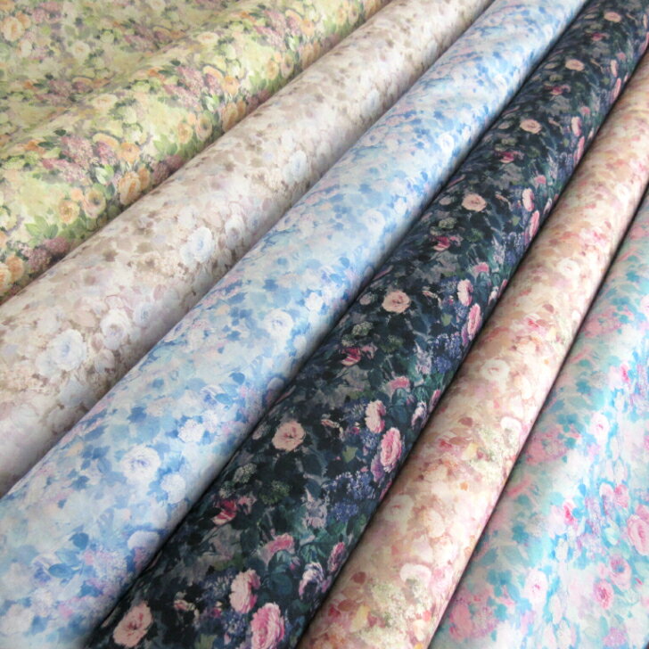 リバティ生地 Hampstead Summer カーサノンナ別注 復刻色 Liberty Fabrics 国産タナローン 50cm単位【新入荷】