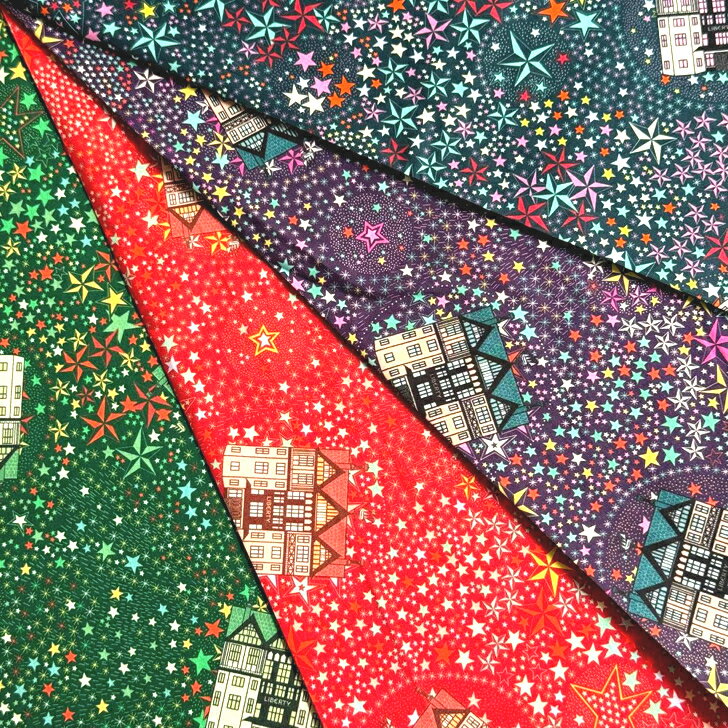 Adelajda Belle(アデラジャ・ベル) リバティ プリント 生地 リバティロンドン柄 50cm単位 【人気のクリスマス柄】