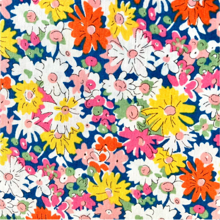 Rakuten - リバティ 生地 Libby リビー 国産 タナローン 小花柄 紺色 赤色 黄色 ピンク Liberty Fabrics 50cm単位 布