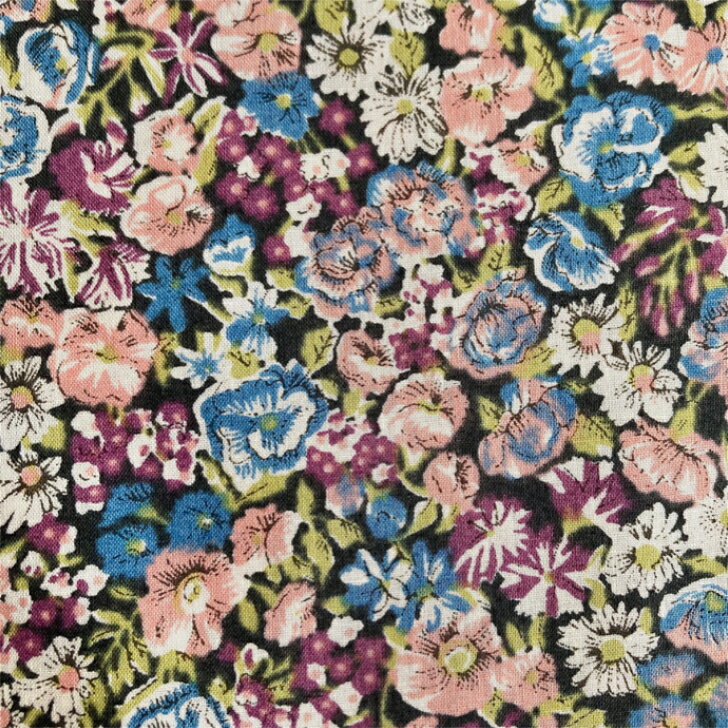 乐天商城 - リバティ 生地 Chive チャイブ LEE 国産 タナローン 小花柄 ピンク 紫 青 Liberty Fabrics 50cm単位 布