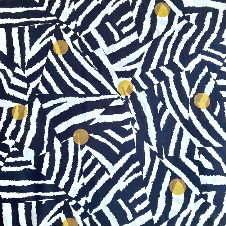 Rakuten - 【2025年新エターナル】リバティ 生地 Patchwork Zebra パッチワーク・ゼブラ 国産 タナローン 縞模様 パッチワーク柄 ブラック ZE Liberty Fabrics 50cm単位
