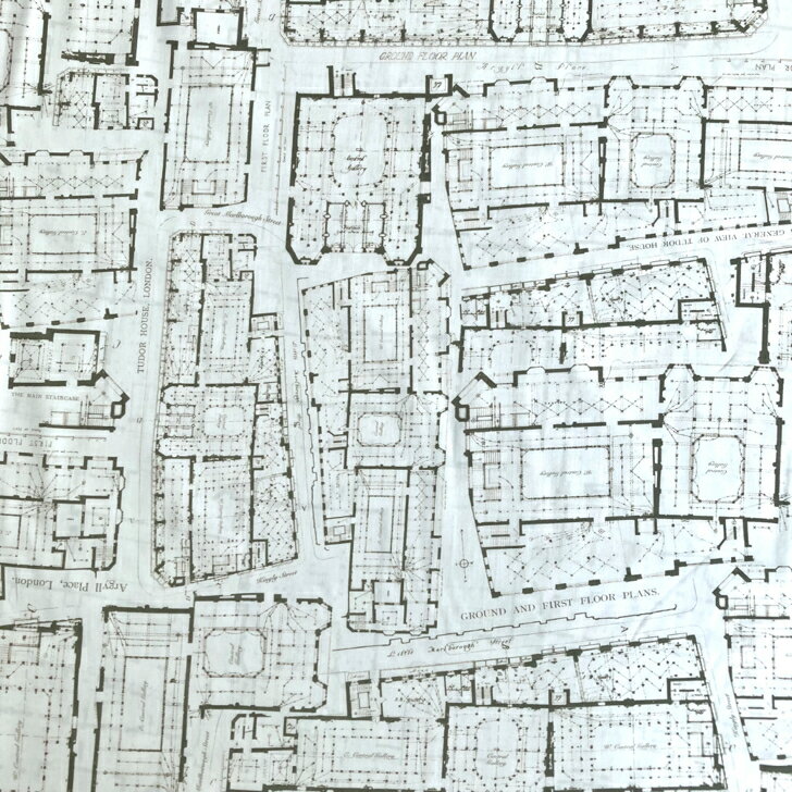 Other - リバティ 生地 Blue Prints ブルー・プリンツ 25BU イタリア産 タナローン パッチワーク柄 カーキ色 Liberty Fabrics 50cm単位 手芸 布【2025SS RETOLD 150TH ANNIVERSARY COLLECTION】メンズ 男の子 にもおすすめの柄