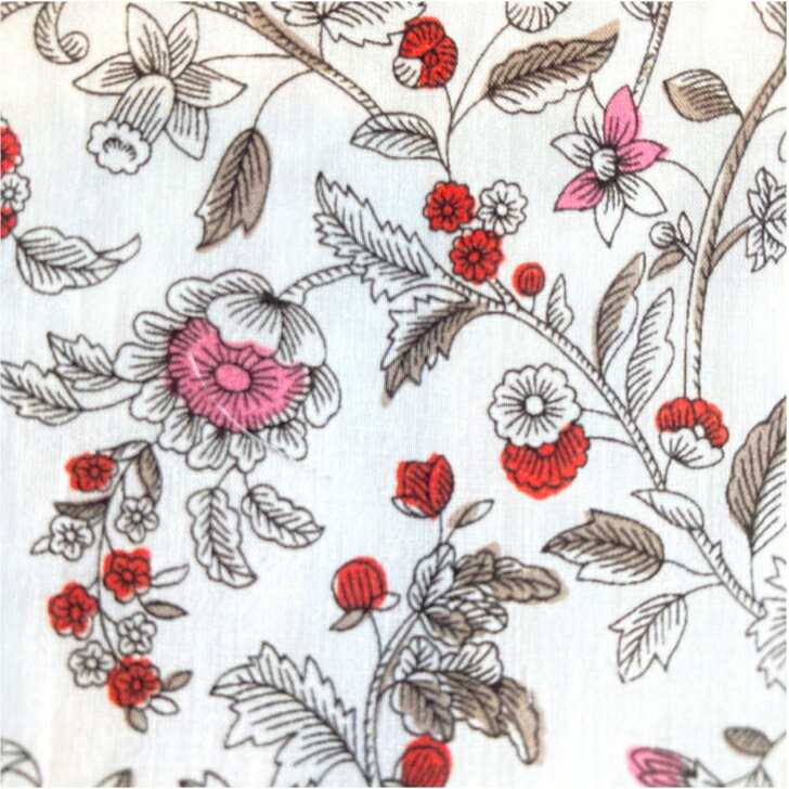 Rakuten - Liberty Fabrics Ornate Trail オルネート・トレイル P21B リバティ プリント 生地 水仙 花柄 50cm単位 【2021AW】ピンク