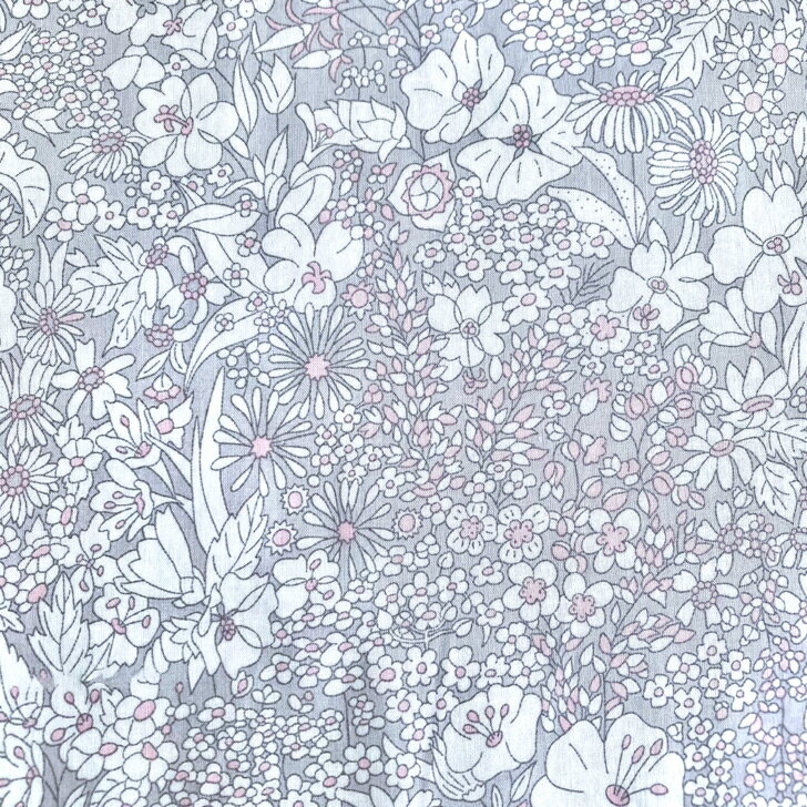 Rakuten - リバティ 生地 Patrick Gordon パトリックゴードン VE グレー ピンク Liberty Fabrics 50cm単位【2021年 エターナル】 花柄 マーガレット