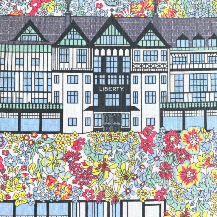 Rakuten - リバティ 生地 Tudor Belle チューダー・ベル イタリア産 タナローン 26AU マルチカラー 黄色 Liberty Fabrics 50cm単位【2026年 特別企画】リバティ百貨店
