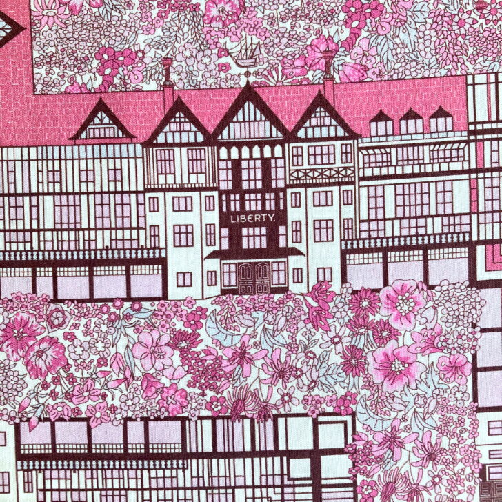 Other - リバティ 生地 Tudor Belle チューダー・ベル イタリア産 タナローン 26CU ピンク Liberty Fabrics 50cm単位【2026年 特別企画】リバティ百貨店