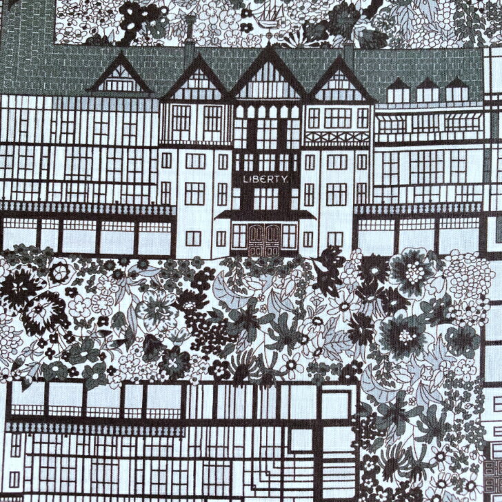 Rakuten - リバティ 生地 Tudor Belle チューダー・ベル イタリア産 タナローン 26EU グレー Liberty Fabrics 50cm単位【2026年 特別企画】リバティ百貨店