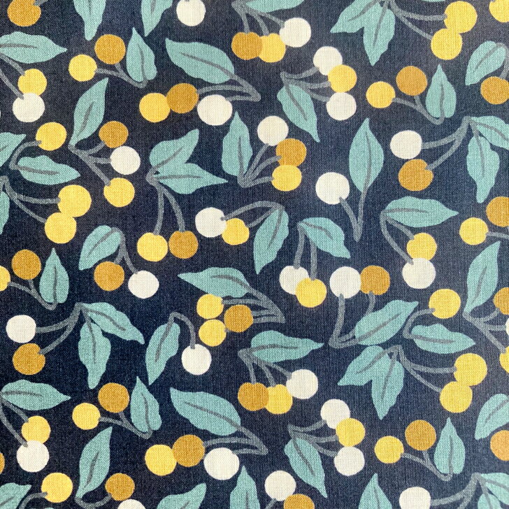 Rakuten - リバティ 生地 Cherry Drop チェリー・ドロップ A色 さくらんぼ柄 輸入 タナローン Liberty Fabrics 133cm巾 50cm単位【2020AW】