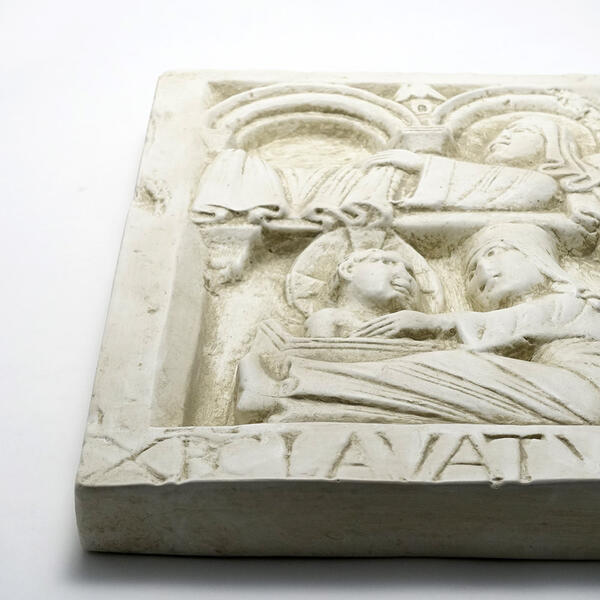 スーパーSALE 50% OFF 数量限定 イタリア製 石膏 レリーフ アンティーク調 壁掛け 聖母マリア 聖母子像 キリスト キリストの生誕 クリスマス ノナントラ修道院 旧約聖書 大理石 レプリカ 30×39cm europe_plum pdm-319