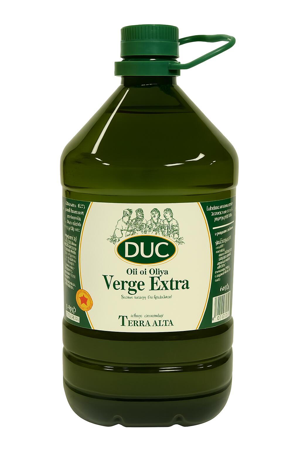 DUC ドゥク コールドプレス 酸度0.1-0.3％ スペイン産 アルベキーナ／エンペルトレ2種調合エクストラ・バージン・オリーブオイル 3L（ペットボトル入り）原産地呼称 DOP TERRA ALTA テラ・アルタ（高地）