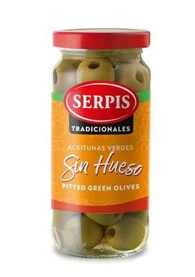 Serpis セルピス　スペイン産マンサニーリャ種グリーンオリーブ (種ぬき)　235g