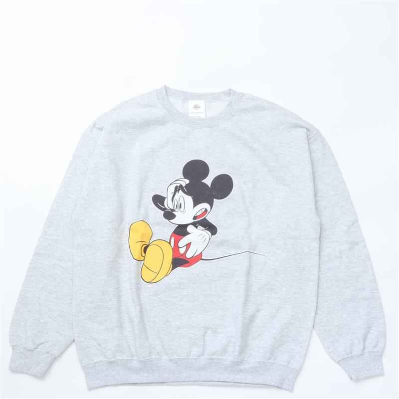 COUPON桡GOODWEAR / Disney MK PRINT SWEAT3L.GRAY åɥߥåå