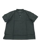 30%COUPON配布中 maillot / linen rich polo shirt-Tee BLACK マイヨ ポロシャツ(4)