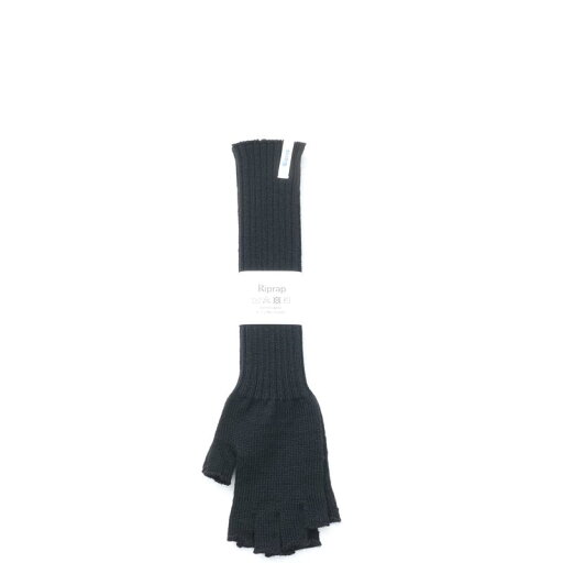 COUPON配布中 Riprap / O/F LONG GLOVES (BRITISH/AMERICAN WOOL) BLACK リップラップ 手袋 指開き COUPON配布中 Riprap / O/F LONG GLOVES (BRITISH/AMERICAN WOOL) BLACK リップラップ 手袋 指開き