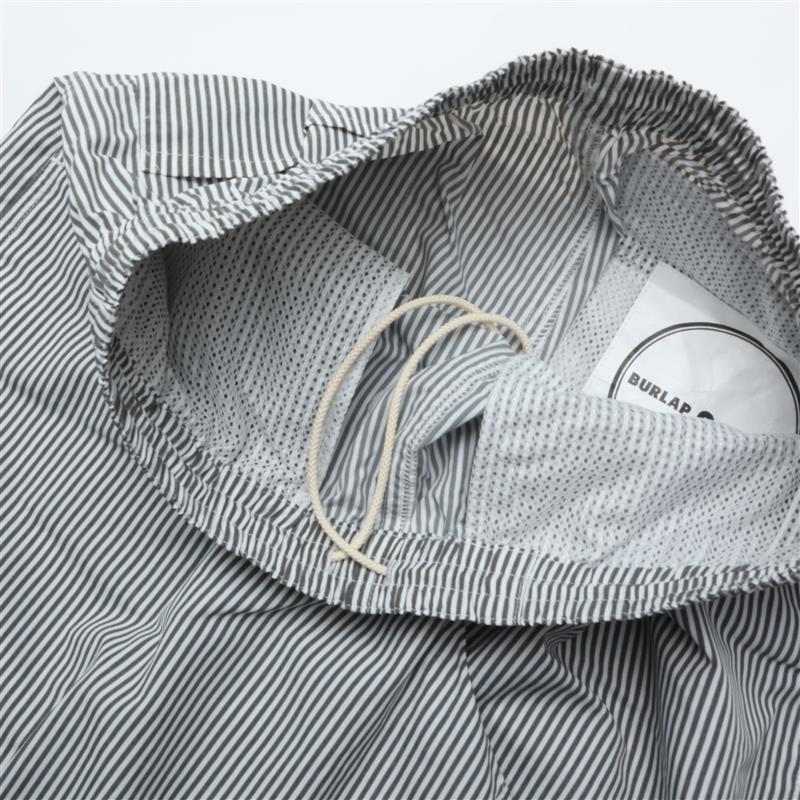 BURLAP OUTFITTER/ TRACK PANT PRINTED WHITE/CHARCOAL STRIPE バーラップアウトフィッター トラックパンツ 機能性 COUPON配布中