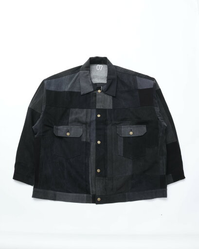 Sillage / trucker jacket black denim seven シアージ ジャケット ヴィンテージリメイク Sillage / trucker jacket black denim seven シアージ ジャケット ヴィンテージリメイク
