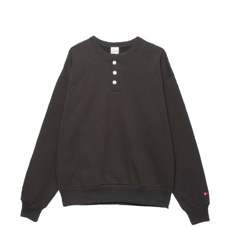樂天商城 - Healthknit / CLASSIC SWEAT HENLEY NECK L/S F/BLACK ヘルスニット COUPON配布中