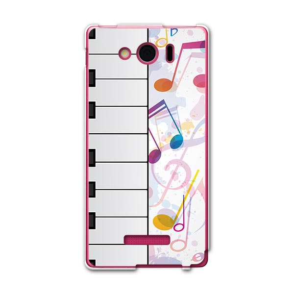 303SH AQUOS PHONE Xx mini アクオスフォン ダブルエックス ミニ 303sh softbank スマホ カバー ケース スマホケース スマホカバー PC ハードケース 音楽　ピアノ　カラフル ラブリー 002563のサムネイル