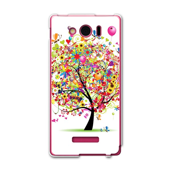 303SH AQUOS PHONE Xx mini アクオスフォン ダブルエックス ミニ 303sh softbank スマホ カバー ケース スマホケース スマホカバー PC ハードケース イラスト　カラフル フラワー 002760