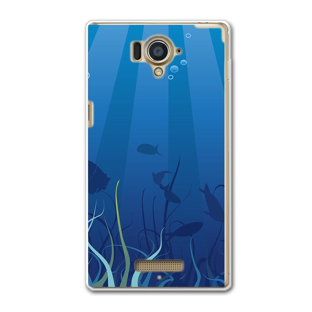 304SH AQUOS Xx アクオスダブルエックス 304sh softbank ソフトバンク スマホ カバー ケース スマホケース スマホカバー PC ハードケース 水中　魚　海 その他 001264