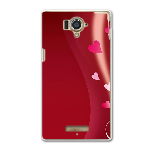 304SH AQUOS Xx アクオスダブルエックス 304sh softbank ソフトバンク スマホ カバー ケース スマホケース スマホカバー PC ハードケース 赤　レッド　ハート　ピンク ラブリー 007840