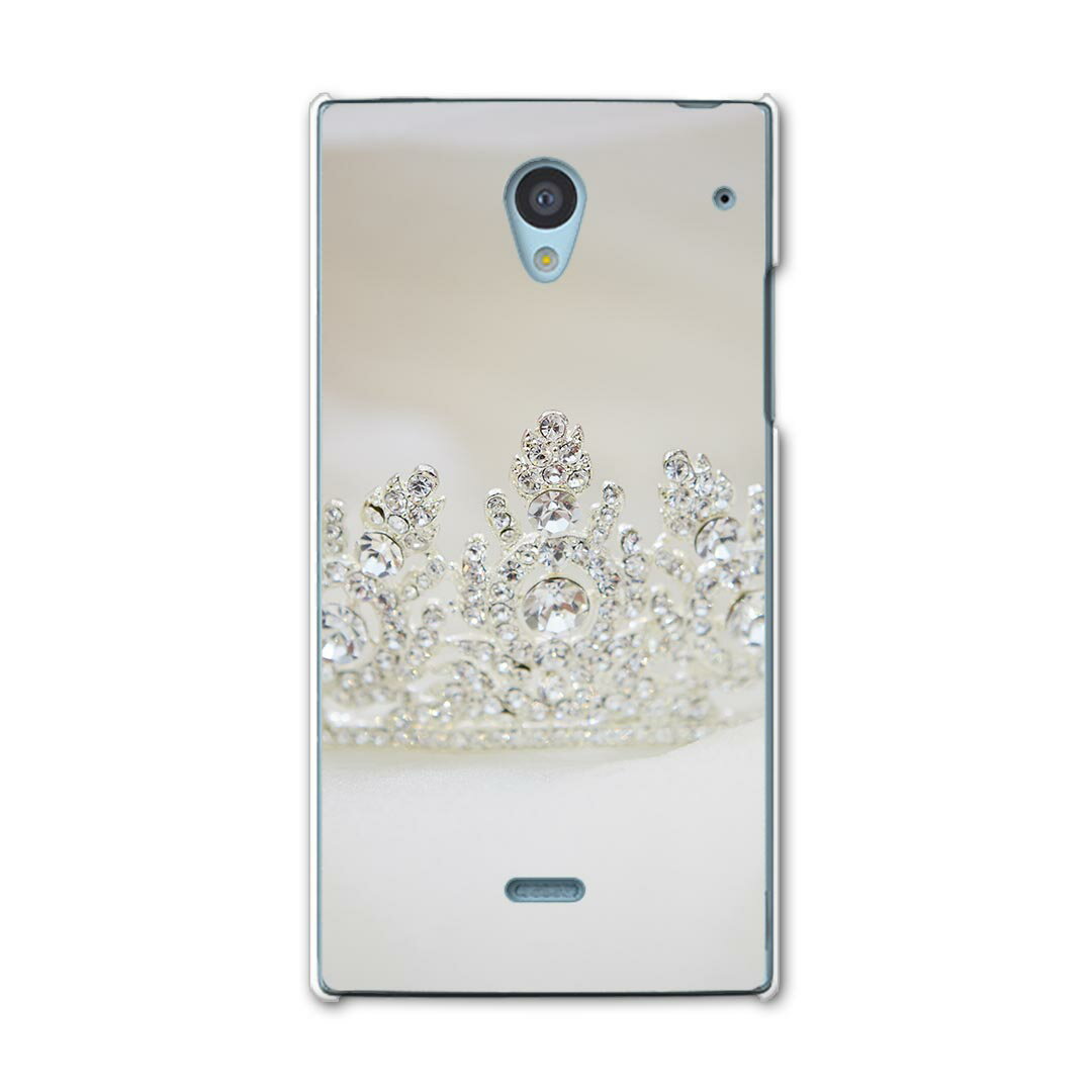 305SH AQUOS CRYSTAL アクオス クリスタル 305sh softbank ソフトバンク スマホ カバー ケース スマホケース スマホカバー PC ハードケース 写真　ティアラ　ダイヤ　白　ホワイト 写真・風景 008863