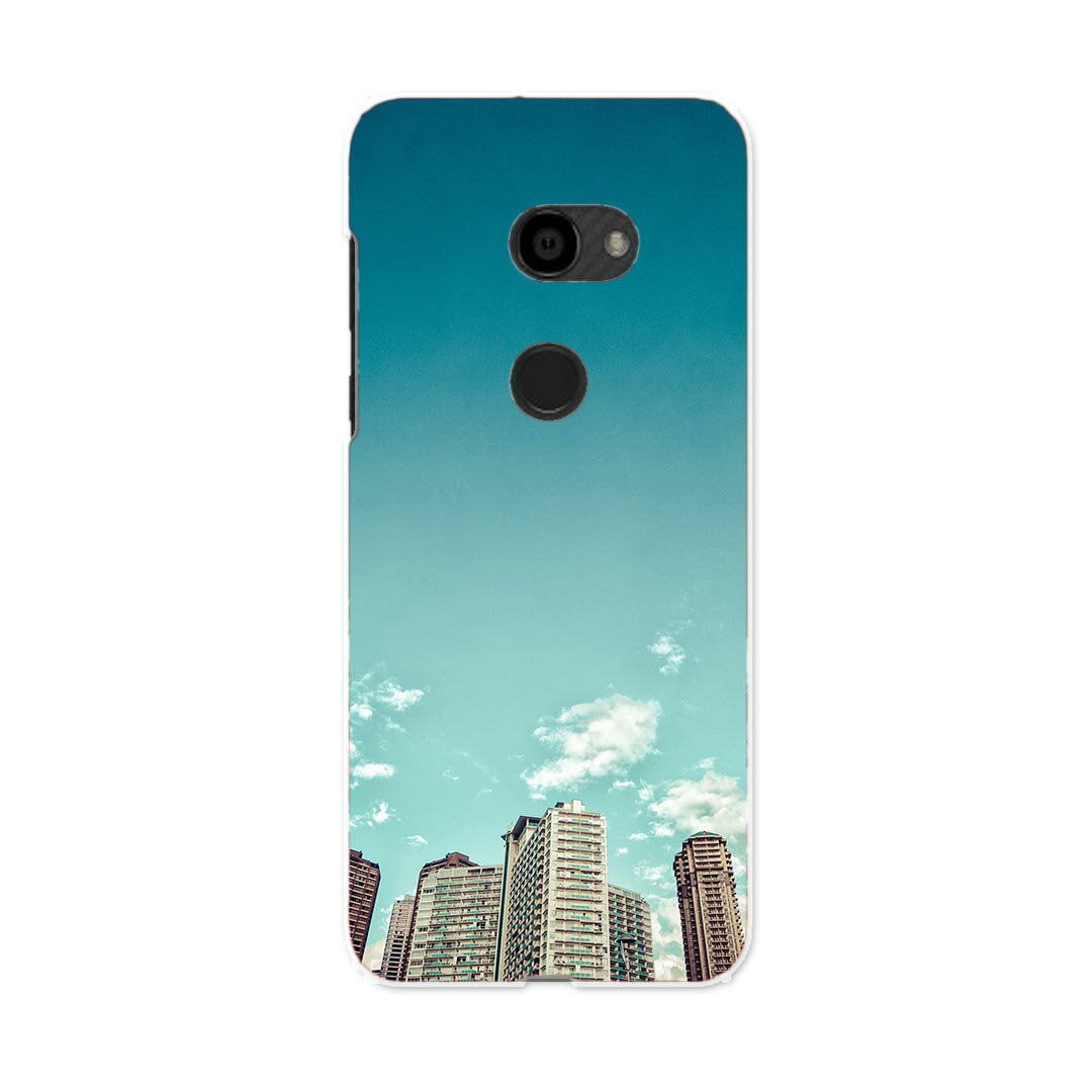801SH AQUOS zero アクオス ゼロ 専用 ハードケース igcase スマホカバー カバー ケース pc ハードケース 011007 空　ビル　写真