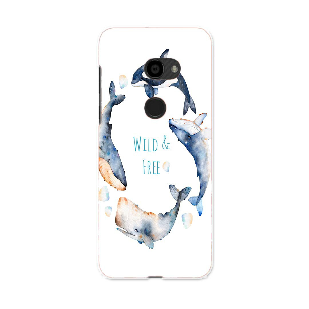 801SH AQUOS zero アクオス ゼロ 専用 ハードケース igcase スマホカバー カバー ケース pc ハードケース 013466 くじら　海　英語