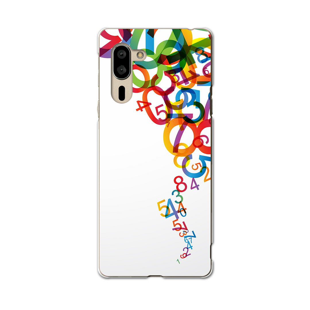 シンプルスマホ5 専用 ケース カバー A001SH スマコレ igcase softbank ソフトバンク シンプルスマホ スマホカバー カバー ケース 001108 ユニーク その他 数字　カラフル
