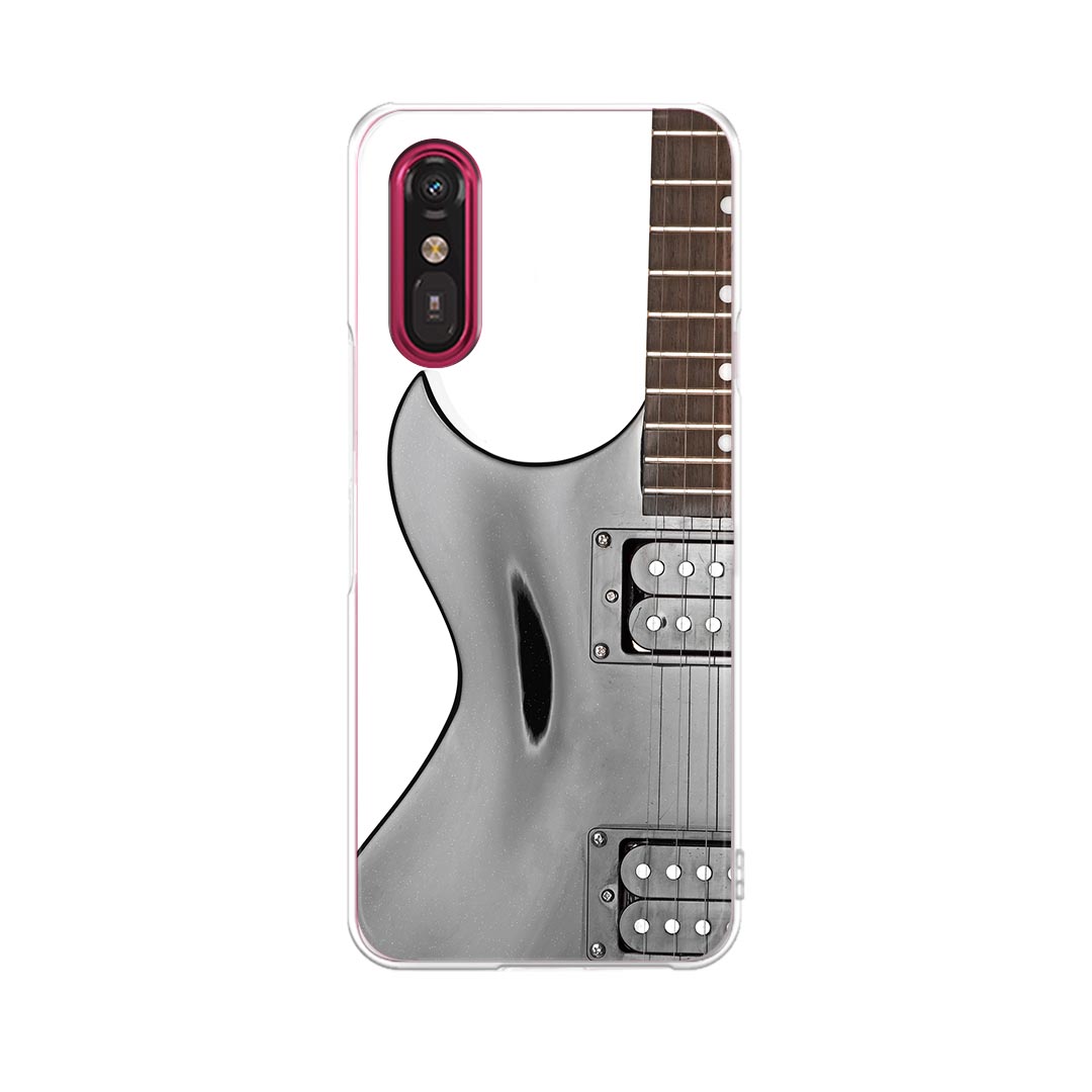 らくらくスマートフォン a A401FC 用 a401fc ケース カバー ハードケース 000236 ギター　ベース　音楽