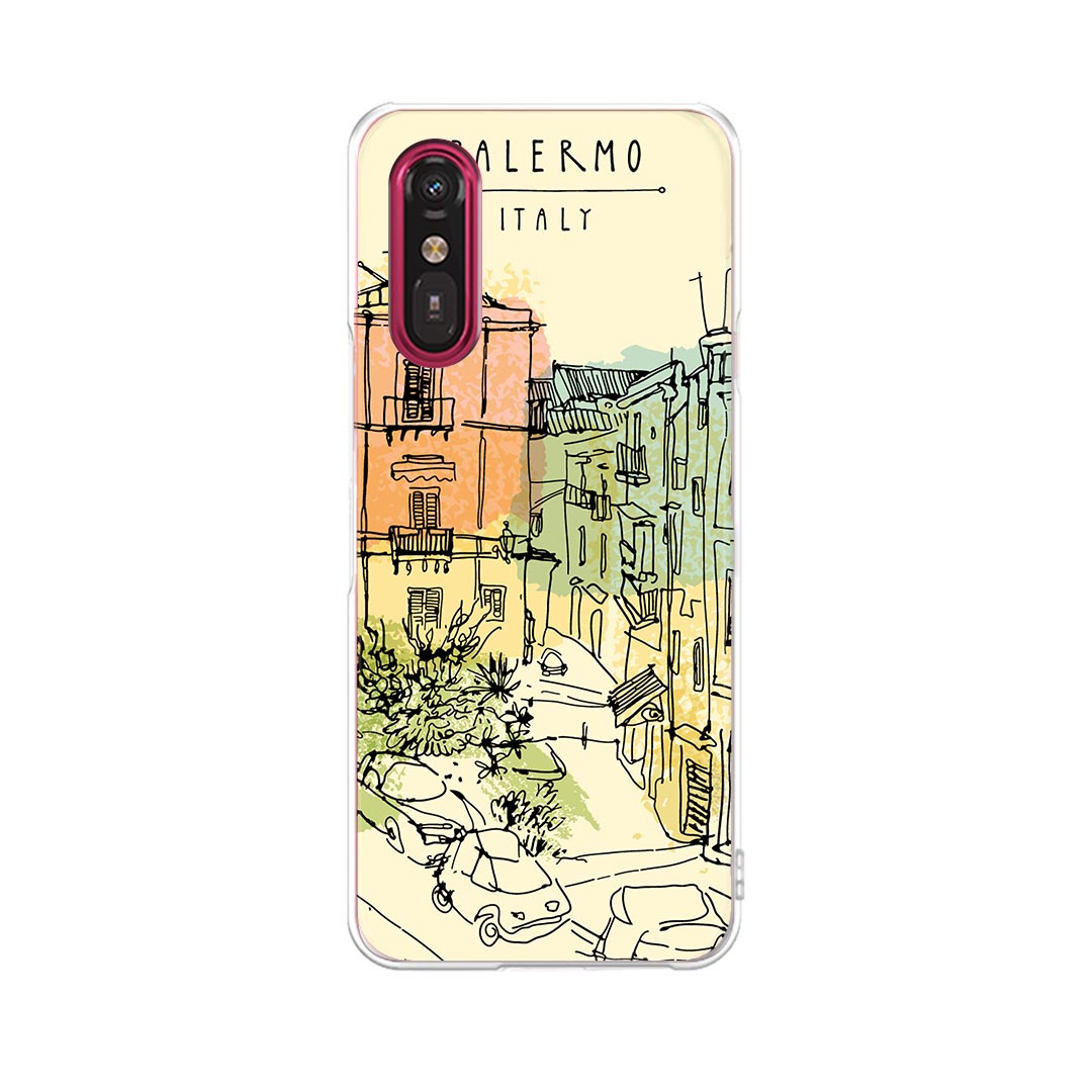 Mobile Phone - らくらくスマートフォン a A401FC 用 a401fc ケース カバー ハードケース 033762 PALERMO