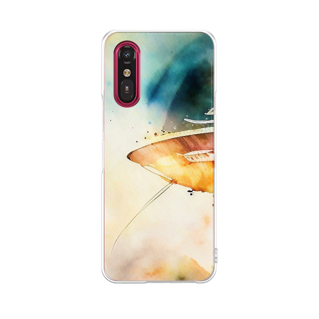 らくらくスマートフォン a A401FC 用 a401fc ケース カバー ハードケース 033847 宇宙船