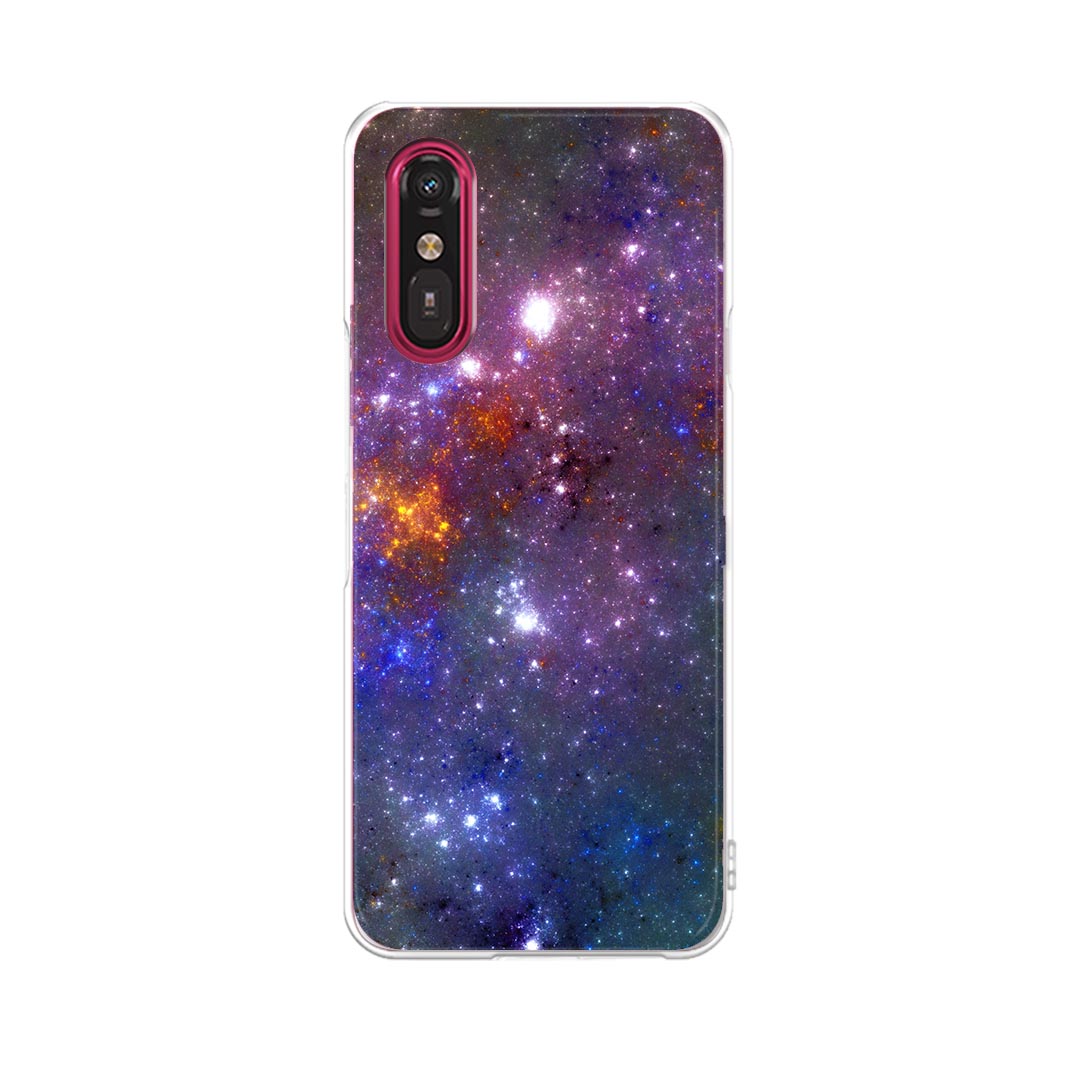 樂天商城 - らくらくスマートフォン a A401FC 用 a401fc ケース カバー ハードケース 011146 宇宙　夜空　星