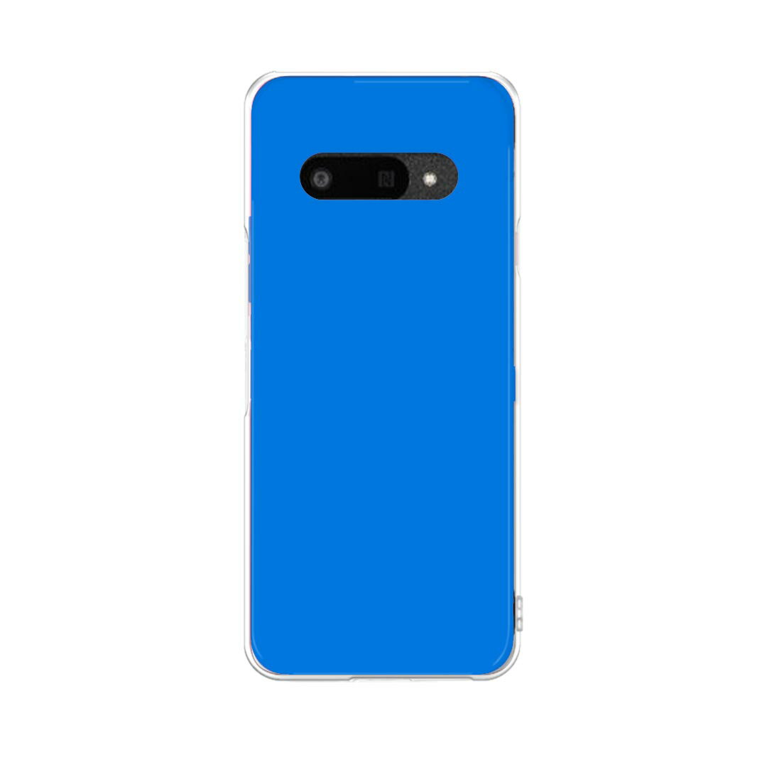 DIGNO BX3 用 A401KC / A402KC / A403KC 共通対応 ケース カバー ハードケース 012238 青　単色　シンプル