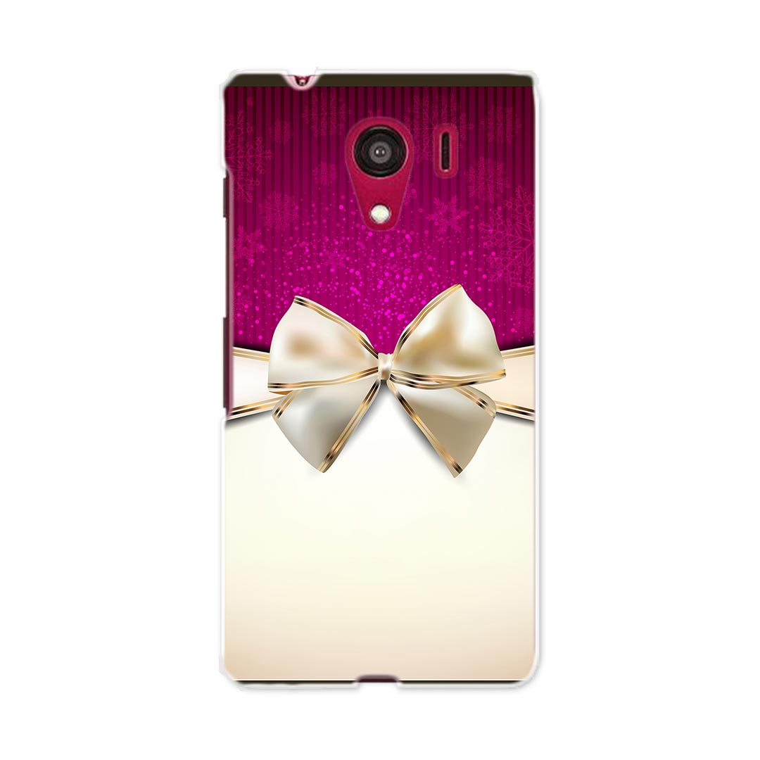 601KC DIGNO G ディグノ ジー 601kc softbank ソフトバンク スマホ カバー ケース スマホケース スマホカバー PC ハードケース リボン 冬 ユニーク 001606