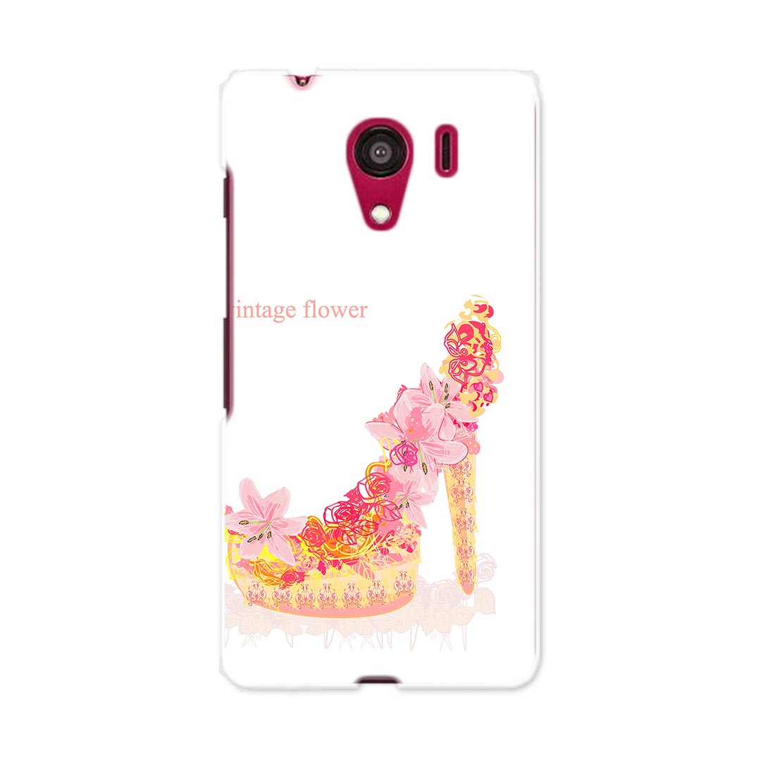 601KC DIGNO G ディグノ ジー 601kc softbank ソフトバンク スマホ カバー ケース スマホケース スマホカバー PC ハードケース 靴　花　フラワー　ヒール フラワー ラブリー 005649のサムネイル