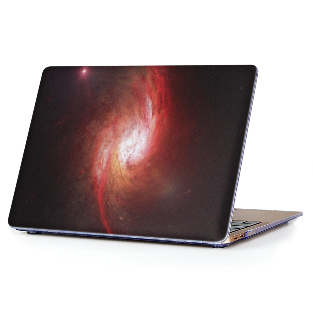 MacBook Air 13inch 2018 専用 デザインハードケース A1932 Apple マックブック エア ノートパソコン カバー ケース ハードカバー クリア 透明 アクセサリー 保護 005999 宇宙　銀河