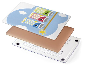 MacBook Air 13inch 2018 専用 デザインハードケース A1932 Apple マックブック エア ノートパソコン カバー ケース ハードカバー クリア 透明 アクセサリー 保護 012896 こいのぼり 節句 こどもの日