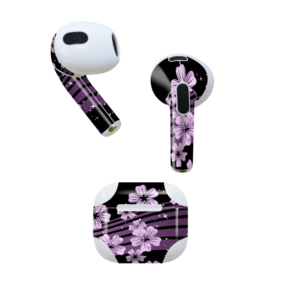 AirPods 第3世代 専用 デザインスキンシール airpods 3 用 エアポッド 3 用 第三世代（2021）対応 2枚..