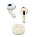 AirPods 第3世代 専用 デザインスキンシール airpods 3 用 エアポッド 3 用 第三世代(2021)対応 2枚入り 各2枚セット イヤホン カバー デコレーション アクセサリー デコシール 000274 お米 米 食べ物(2)