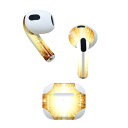 AirPods 第3世代 専用 デザインスキンシール airpods 3 用 エアポッド 3 用 第三世代(2021)対応 2枚入り 各2枚セット イヤホン カバー デコレーション アクセサリー デコシール 000420 キラキラ 光(2)